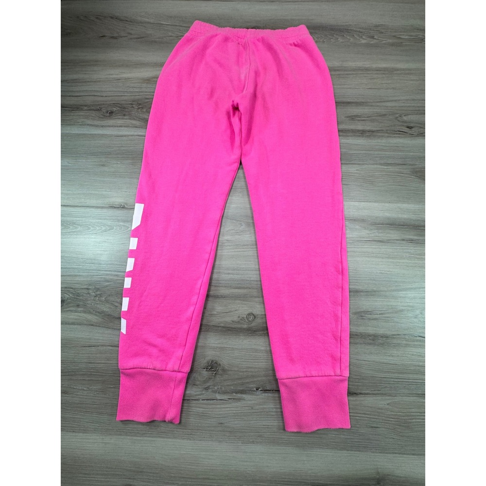 Y2K PINK Victoria's Secret Jogger Sweatpants Pink WMNS XS White Logo Barbiecore - Picture 6 of 13